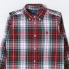 Camisa Polo Ralph Lauren Infantil Xadrez Bordado Logo Manga Longa Vermelha Camisas infantis 323952201-001