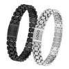 Premium Vacuum Plated Titanium Steel Adjustable 5-Bead Geometric Bracelet Men Business Office Wear