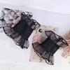 Cosplay Maid Elastic Decorative Wrist Cuffs All-match Detachable Cuffs for Girls