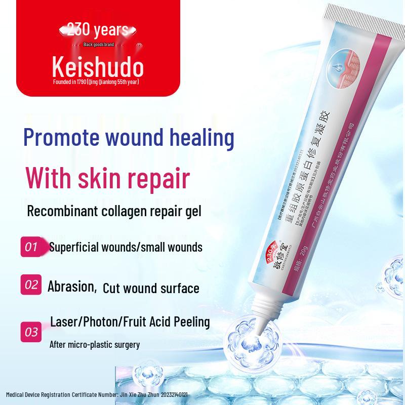 Recombinant Collagen Repair Gel for Post-Surgery Wound Healing with Cold Compress Effect