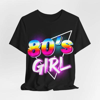 80er Retro Damen T-Shirt, Vintage Geburtstags-T-Shirt, Unisex 80er Jersey, Party-Shirt
