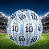 football player Print Size 5 Soccer Ball, PU Wear Resistant Football for Match Training and Daily Practice, Birthday Gift for Soccer Fans
