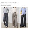Women's High-Waisted Wide-Leg Suit Pants