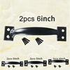 Useful Convenient Door handle Black Cabinets Garages Gate Replacement Wardrobes 2Pcs Attachment Barn Household