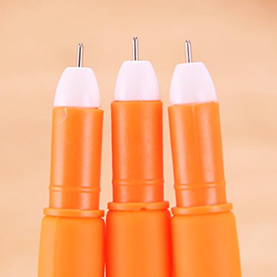 Funny Carrot 0.5mm Black Gel Ink Writing Pen Office School Supply Creative Gift