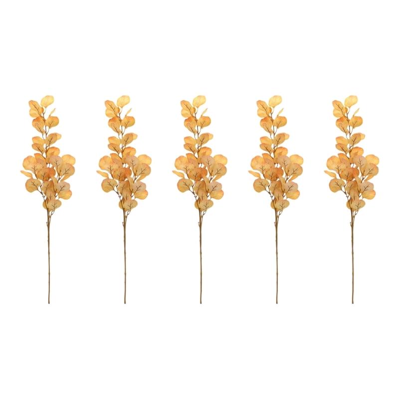 Home Styling Leaf Sprays Set of 5, 29.9 In Tall for Room Display, Vase Use, Event Arrangement Work, and Wedding Display