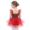 Mädchen Lebkuchen Weihnachts Kostüm Ärmellos Schleife Gestreiftes Tutu Kleid Body Feiertagsparty Outfit für Kinder