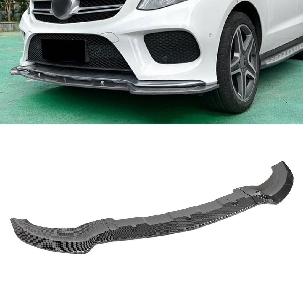 3Pcs Car Front Bumper Lip Spoiler Scratch Resistant Decorative Front Spoiler  or Replacement for   GLE‑Class