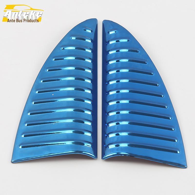 

IX35 Front Pillar Decorative Panel: Stainless Steel A-Pillar Triangle Sticker