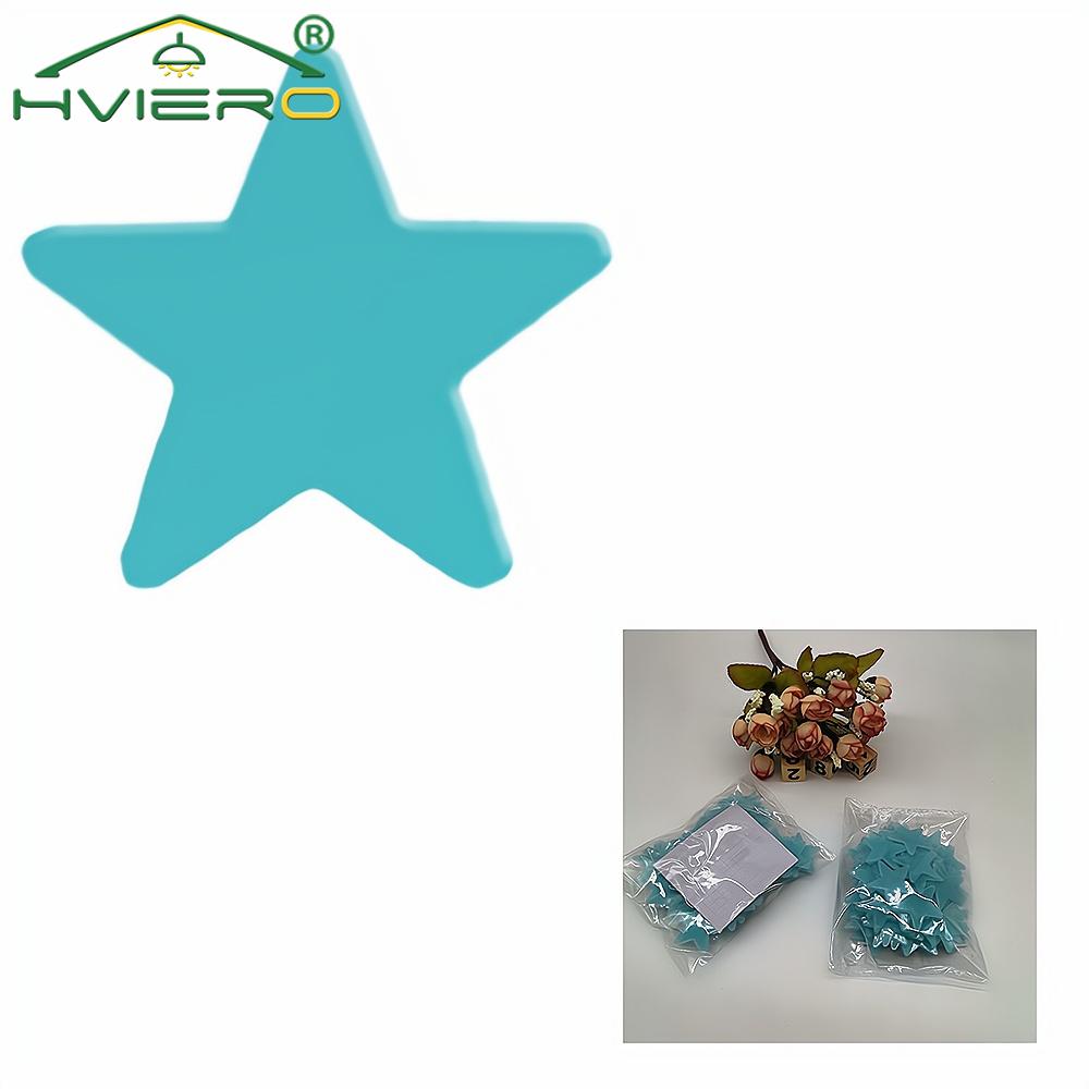 50/100X 3cm Star Glow In Dark Luminous Fluorescent Wall Sticker For Kids Baby Room Bedroom Ceiling Home Holiday Party Decoration