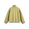 Unisex Fleece Pullover Sweatshirt With Stand Collar Zip Front Winter Warm Casual Outerwear Teens Adults