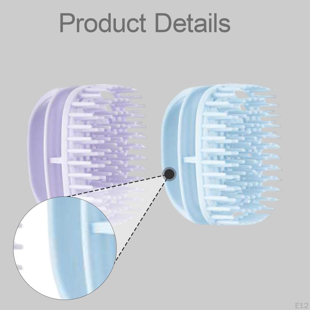 Scalp Massage Brush Set, Hair Washing Brush, Compact Rubber for Removing Residue,