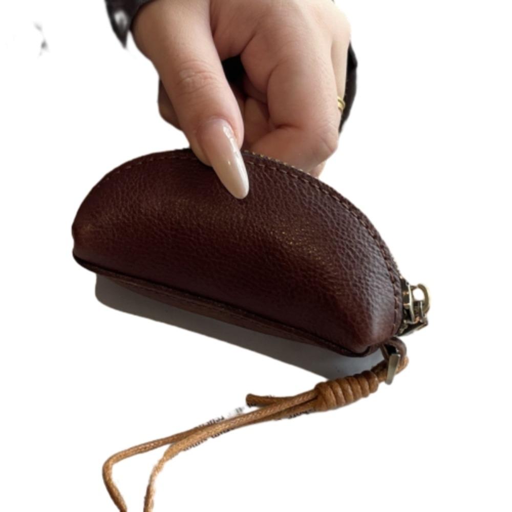 Multifunctional Car Key Bag Genuine Leather Keychain Holder Protection Cover Mini Storage Bag  Home