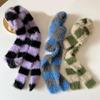 170cm Modern Scarf for Women Lady Girls Fashionable Striped Pattern Neckerchief Long Muffler Decor Offering Easy Pairing