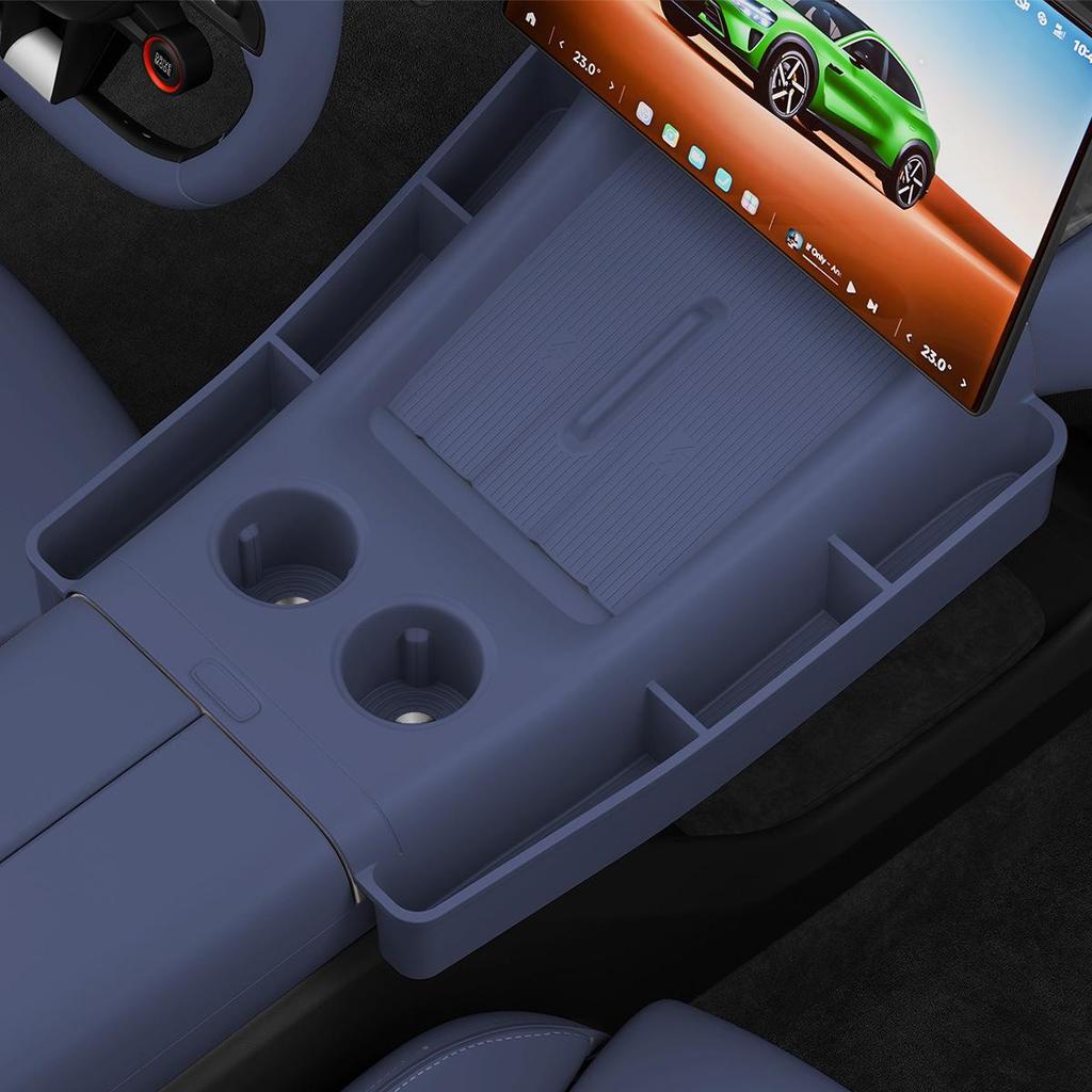 Siliconen Draadloze Oplaadpad & Antislip Bekerhouder Mat voor Xiaomi YU7 Middenconsole