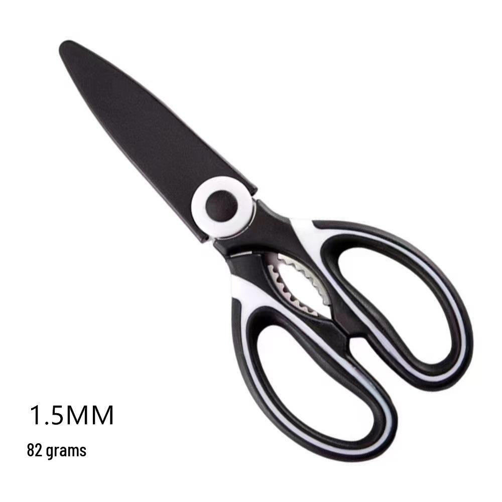 

Stainless Steel Pink Kitchen Scissors - Multifunctional Household Scissors for Food, Chicken Bone, and Panda Design.