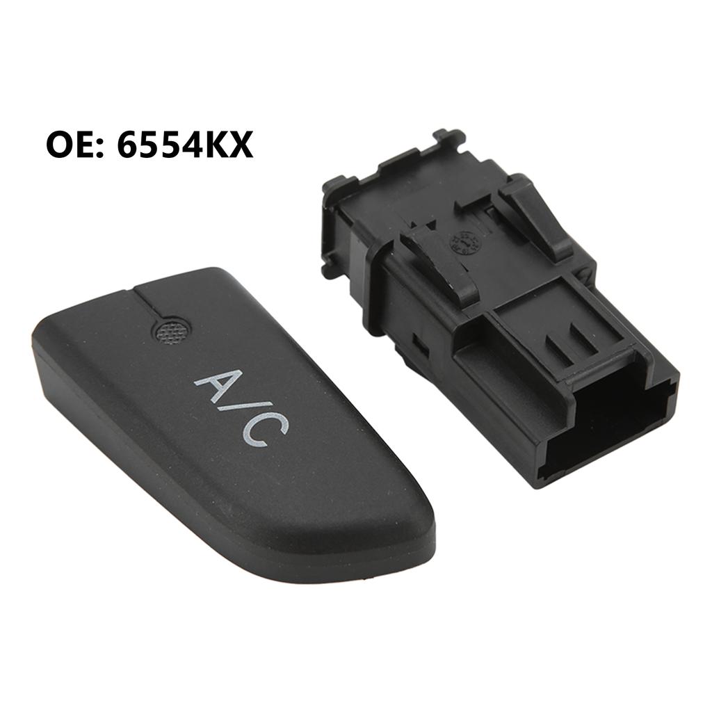 Air Conditioning AC Switch Push Button with Cap 6554KX Replacement for Citroen C1 2005‑2014