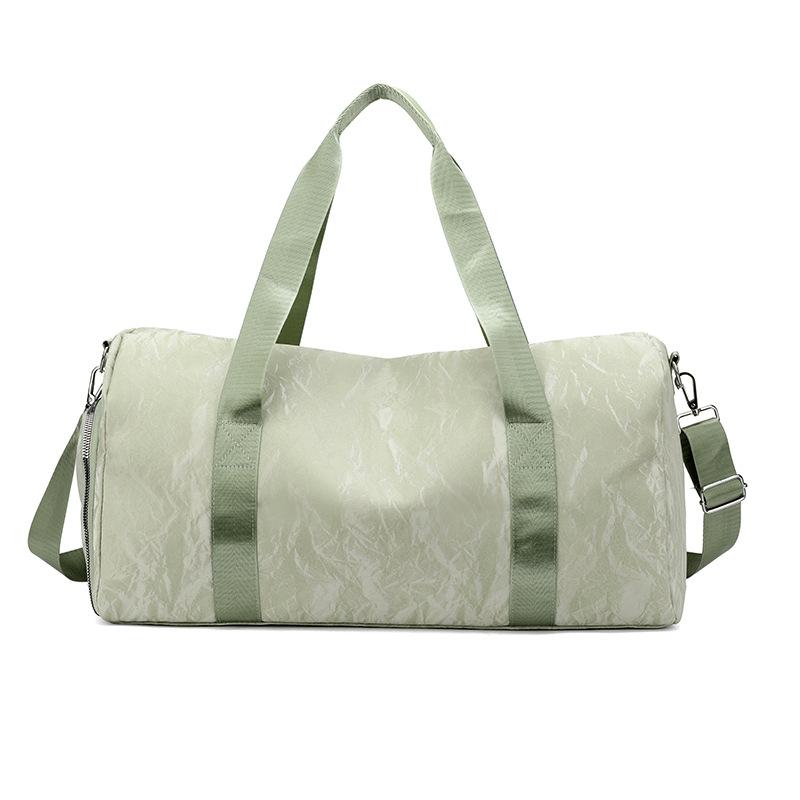Fashionable and Elegant, Dark-patterned, Large-capacity Hand-held Travel Bag with Dry and Wet Separation, Shoe Compartment, Fitness Bag with Handle