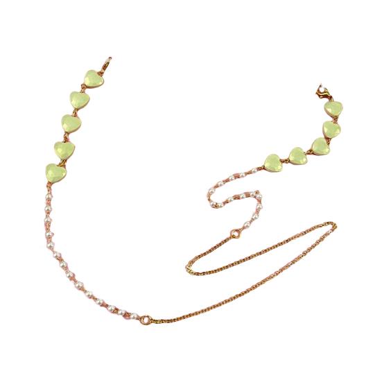 Glasses Chain Faux Pearl Design Corrosion Resistant Glass Eyeglasses Holder Strap Decorative Beaded Chain