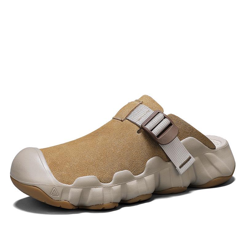Baotou Flat Casual Outdoor Half-Covered Unisex Slippers - Birkenstock Style Sandals 39