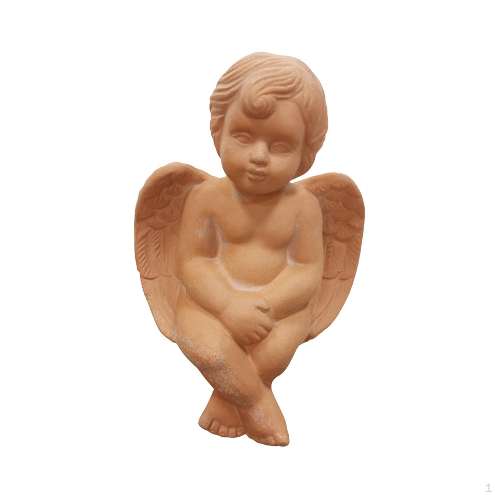 

Statue Art Decoration Decorative Outdoor Decor with wing Figurines Memorial Garden Angel B