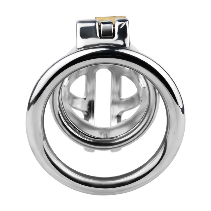 LEZEE Hollow Out Cock Cages Male Chastity Cage With Urethral Hole Metal Penis Lock Bondage Chastity Lock Sex Toys For Men