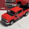 1/64 Silverado HD 2020 Alloy Pickup Car Model Diecast Metal Off-road Vehicles Car Model Simulation Miniature Scale Kids Toy Gift
