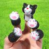 Kids Toys Dog Squirrel Cat Finger Dolls Hand Puppet Props random combination
