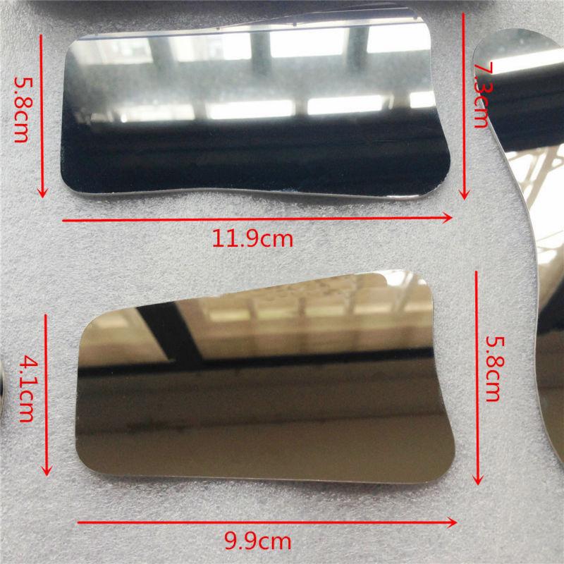 Dental Lab 4pcs Stainless Steel Mirror and Photographic Black Background Board
