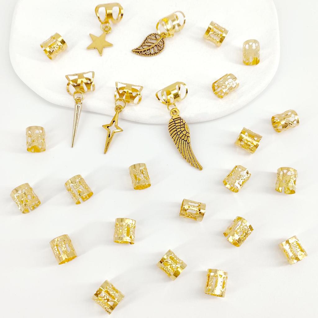 25-Piece Wing Cone Hair Bands - Cross Design Collection
