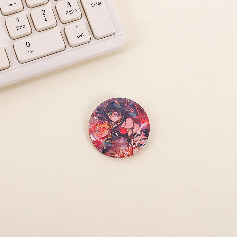 Genshin Impact Tinplate Brooch Set: Keqing, Xiao, Hu Tao, Klee, Kazuha - Cute Character Button Pendant Collection