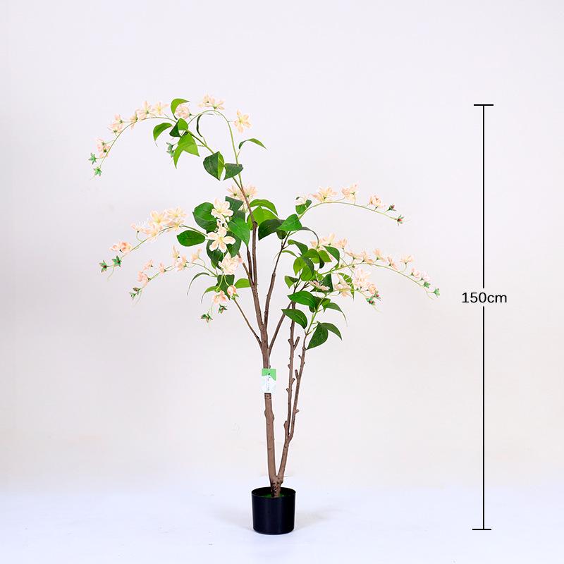 High-End Wisteria Jasmine Artificial Plants Decoration for Living Room and Entryway