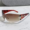 New fashion special-shaped frameless sunglasses Spice Girl Pentagram European and American light luxury hip-hop Internet celebrity sunglasses