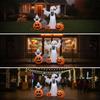 Inflatable Specters with Pumpkin Decor Outdoor WeatherResistant Yard Decoration