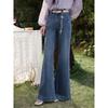 Women's Slim Flared Blue Jeans