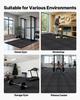 Puzzle Exercise Mat, 12 PCS Fitness Equipment Mats, 610 X 610 X 14 Mm, High-Density EVA Foam Gym Mats Set, Interlocking Rubber Soft Tiles, Protective