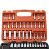 53-Piece 1/4" Ratchet Wrench Socket Set for Auto Repair