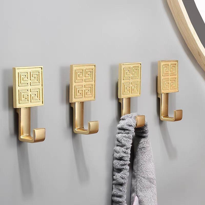 

New Chinese Style, Clothes Hanging Hooks, Entrance Doors, Foyer, Wall Hooks, Wall Hanging Clothes Hooks, Shoe Cabinets Hanging Hangers латунний