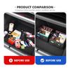 Car Leather Boot Organiser Storage Box Large Capacity Foldable Storage Bag For Mitsubishi Outlander Lancer L200 ASX Pajero