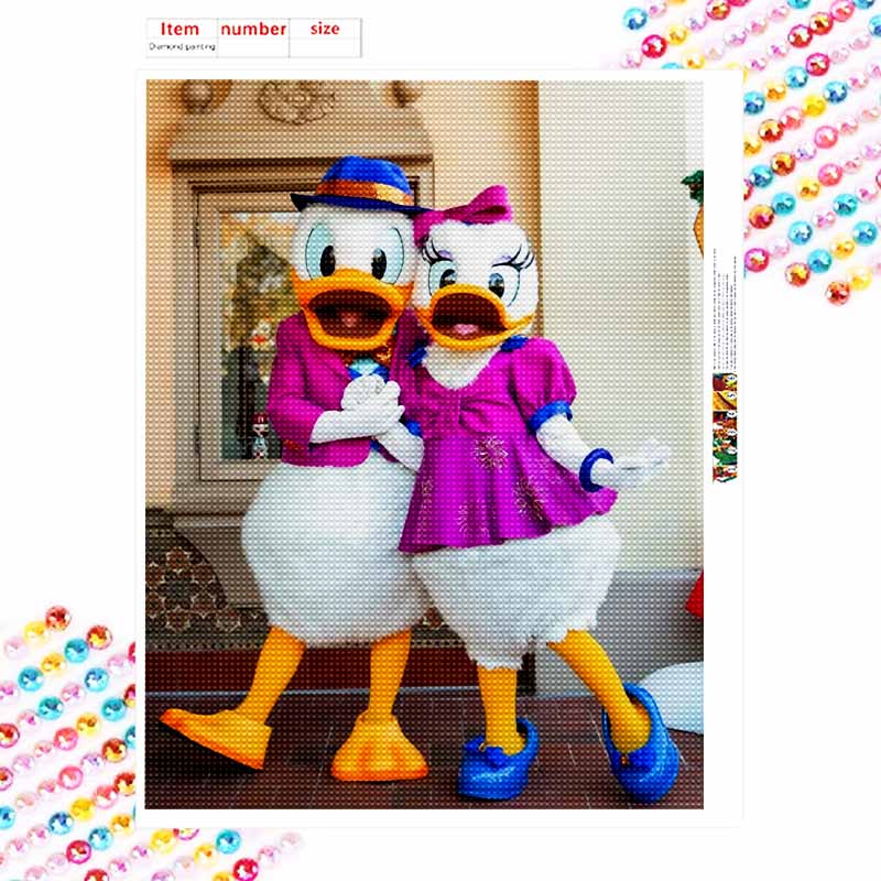 Disney Diamond Art Painting Donald Daisy Home Wall Decor Crafts Adult/Beginner Gift Ideas Creative Home Decor