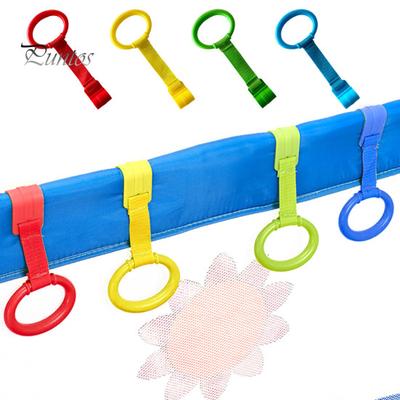 4/8 pezzi Anello per tirare su il bambino, assistente per esercizi di pratica per bambini piccoli, strumento per stare in piedi, anello per appendere il recinto per culla