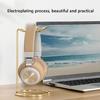 Rose Gold Headset Holder Desk Headsets Display Rack Provides Secure Storage Stand for Audiophiles and Gamers