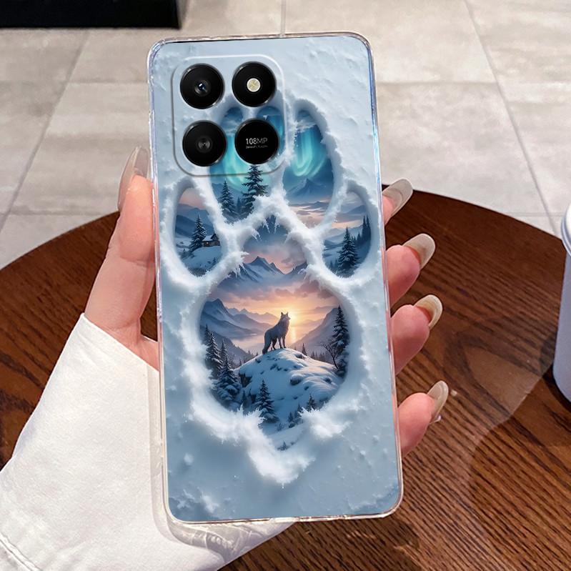 For Honor X7d Case Clear Luxury Cute Love Rabbit Funny TPU Soft Silicone Phone Case For HonorX7D X7 D 400 Smart 4G 5G Back Cover