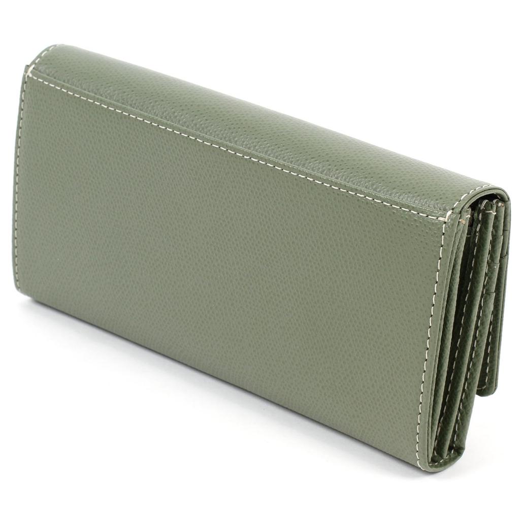 Langes Portemonnaie Material, das Kratzer weniger auffallen lässt PH0331 Stitch 33915 [Kitamura] Khaki/Elfenbein [Grün]