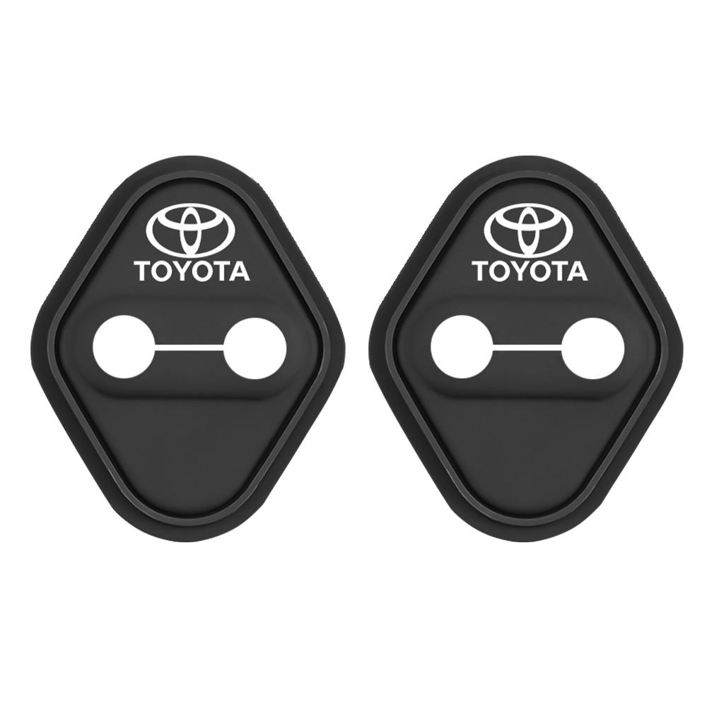 

For Toyota 2026 Hot Hub Caps 2/4PCS Silicone Car Door Lock Cover Protect Sticker for Toyota Avalon Mirai Avensis Prado Hilux VV