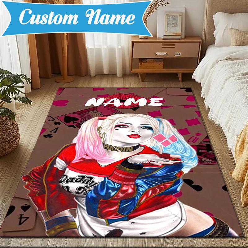 Custom Name Quinn's Money Dance Rug Game Carpet, Floor Mat for Bedroom Living Room Entryway Rug, Home Decor Idea Gift for Christmas birthday