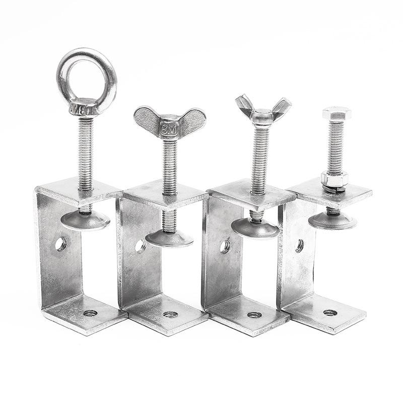304 Stainless Steel U-Clamp Tiger Clamp with Hand-Tightened Eyebolt