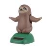 Solar Powered Gift Car Ornament Sloth Toy Dancing Sloth Model Sloth Doll Shaking Hand