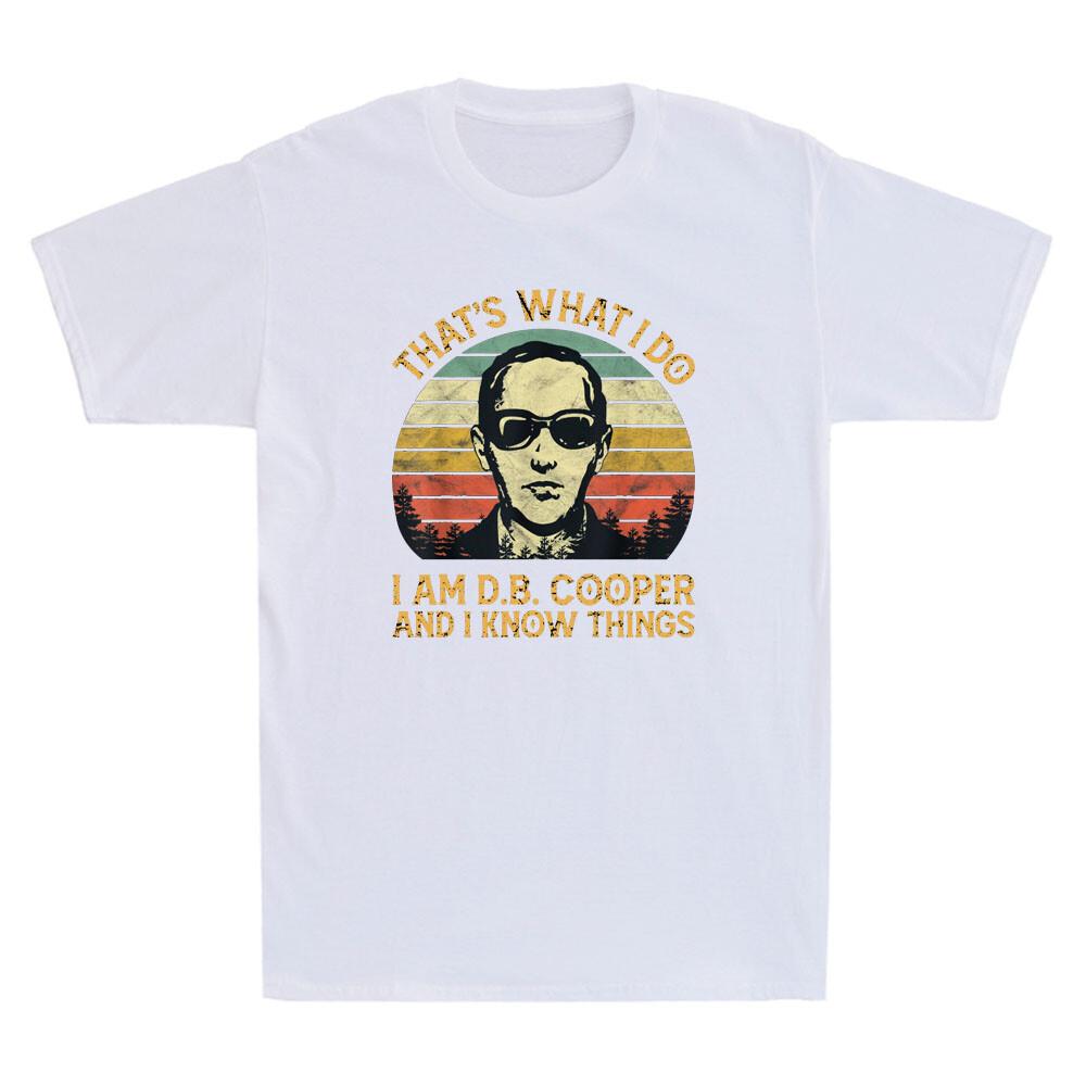 Das ist, was ich tue, ich bin Db Cooper und ich weiß Dinge Lustiges Vintage Unisex T-Shirt