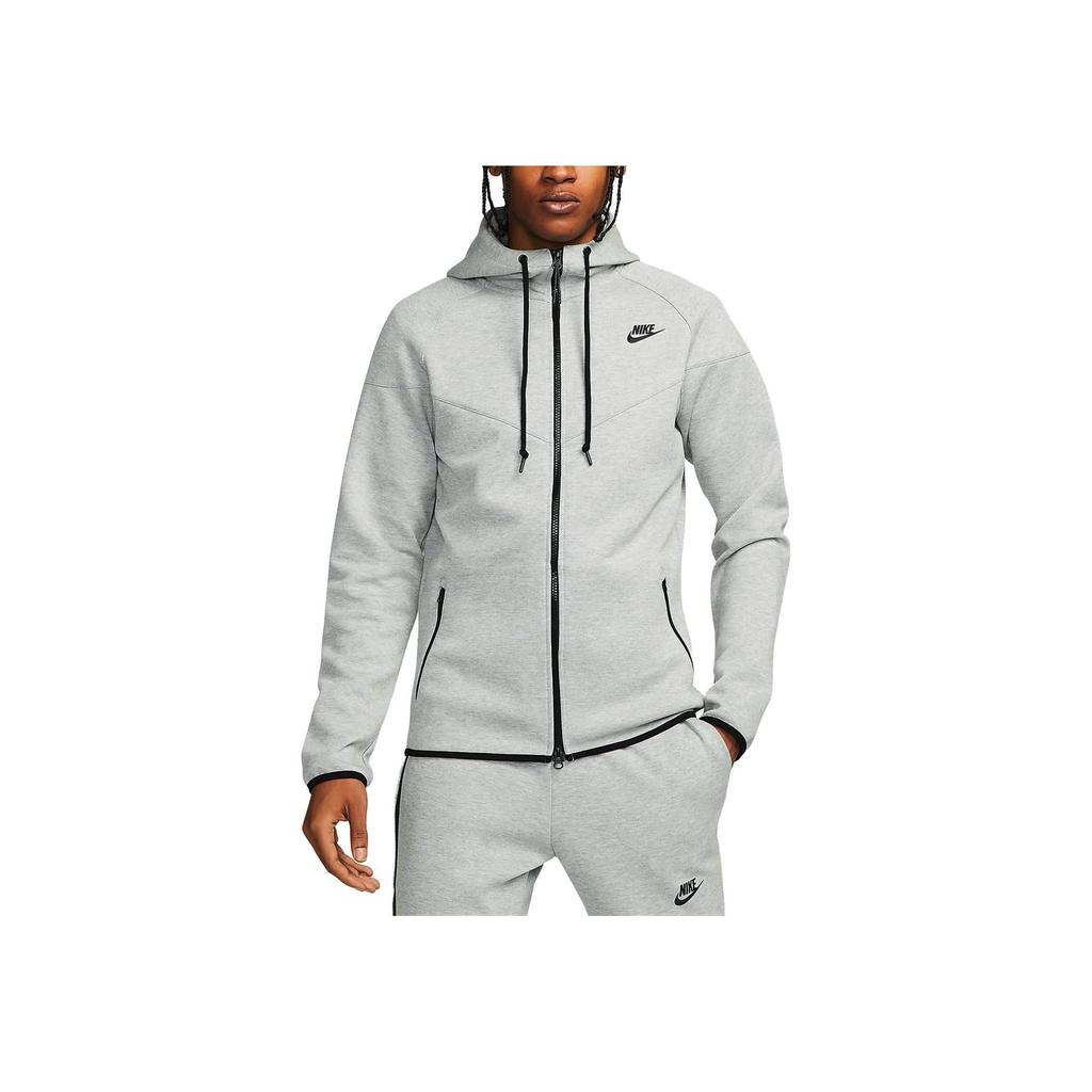 Nike Pánská mikina s kapucí na zip Tech Fleece OG Top Tmavě šedá FD0741-063